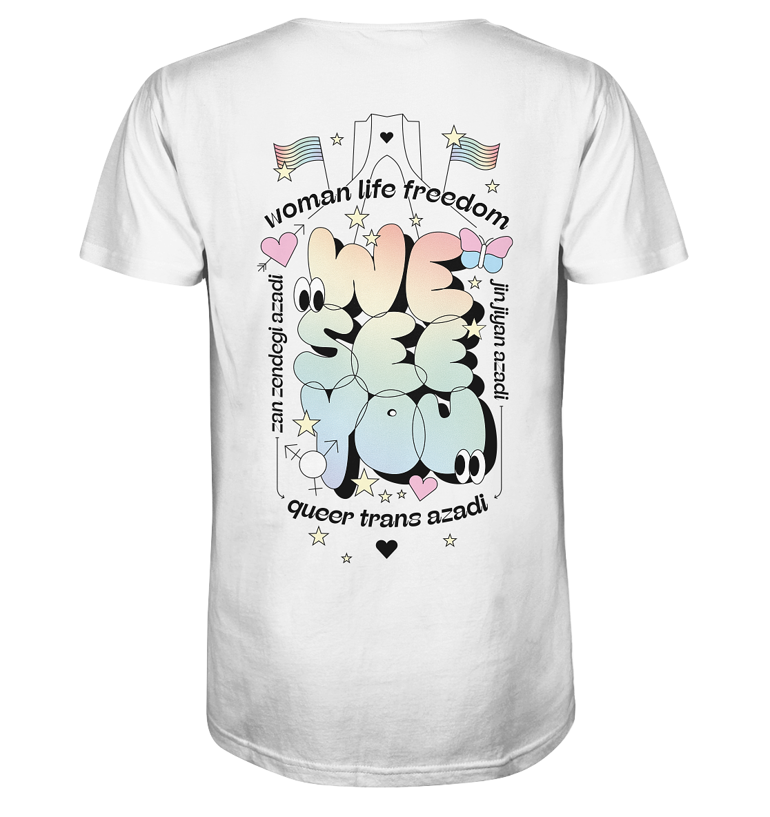 woman life freedom T-Shirt '23 - Organic Shirt